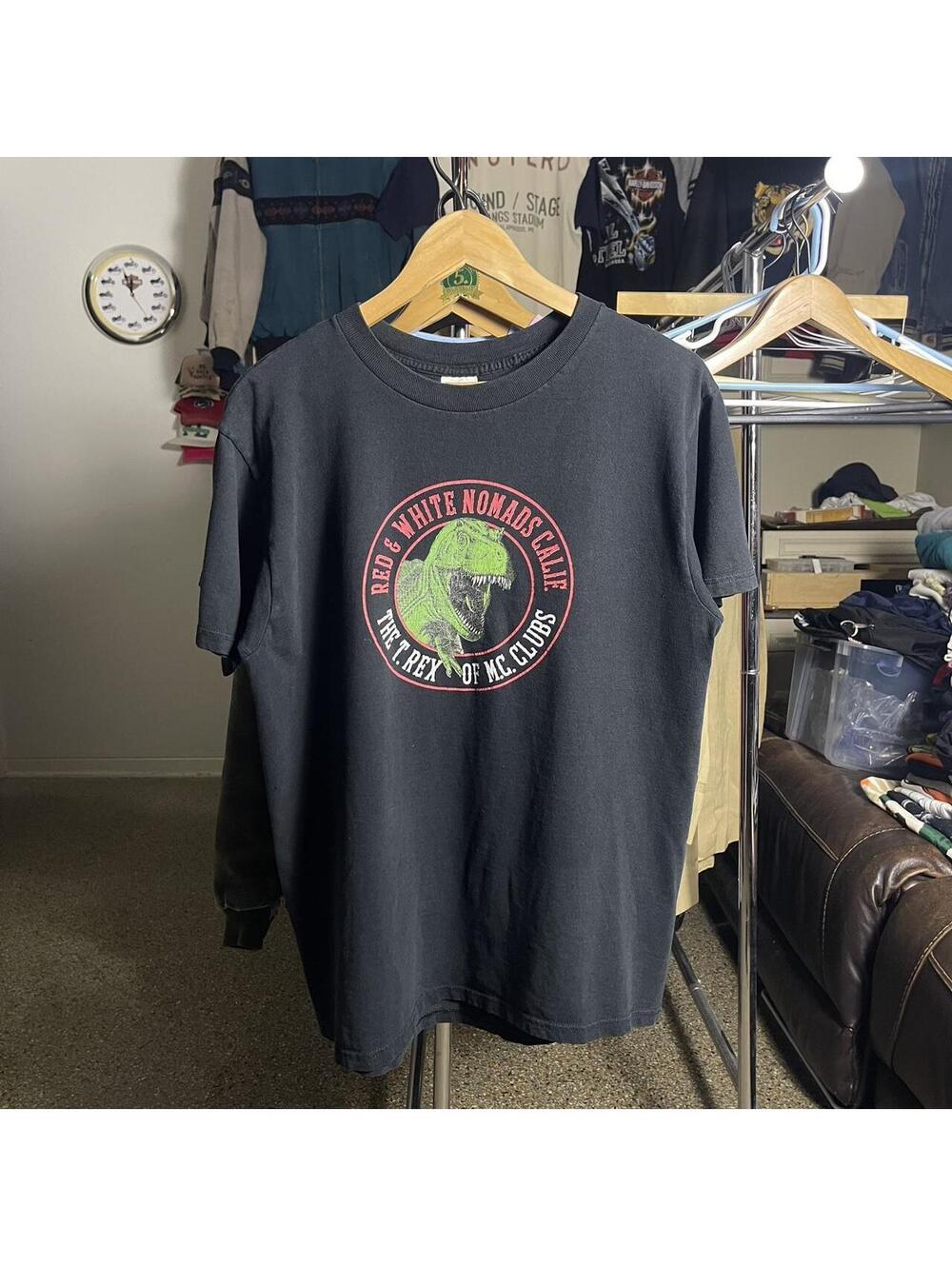 Faded Meat Eater Motorcycle Club Shirt Mens Large